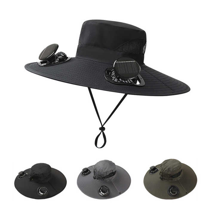 SolarBurst™ Solar Powered Ventilation Fan Hat